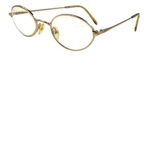 Bulova platinum majora 48 19 140 yellow gold made in Italy prescription frame